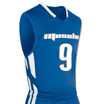 white and royal blue jersey